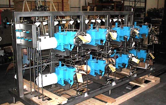 packaged liquid process skid system