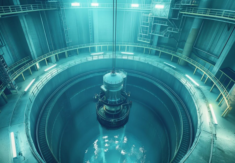 Safer Nuclear Waste Storage: Design a visual representation of safer and more secure methods for storing nuclear waste generated by nuclear reactors. --ar 16:9 --stylize 250 Job ID: f3ae12f2-5efb-4c77-8670-200f8f116566